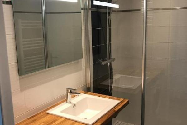 Création d'une salle de douches à l'italienne à CABOURG 14390