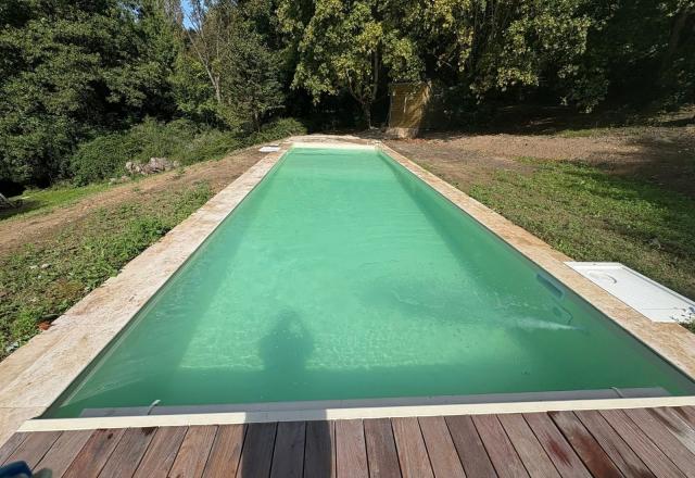 Nouvelle réalisation à la Roquebaignard (14340) sur l'aménagement d'une piscine